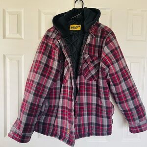 Men’s Red Plaid Workwear Jacket